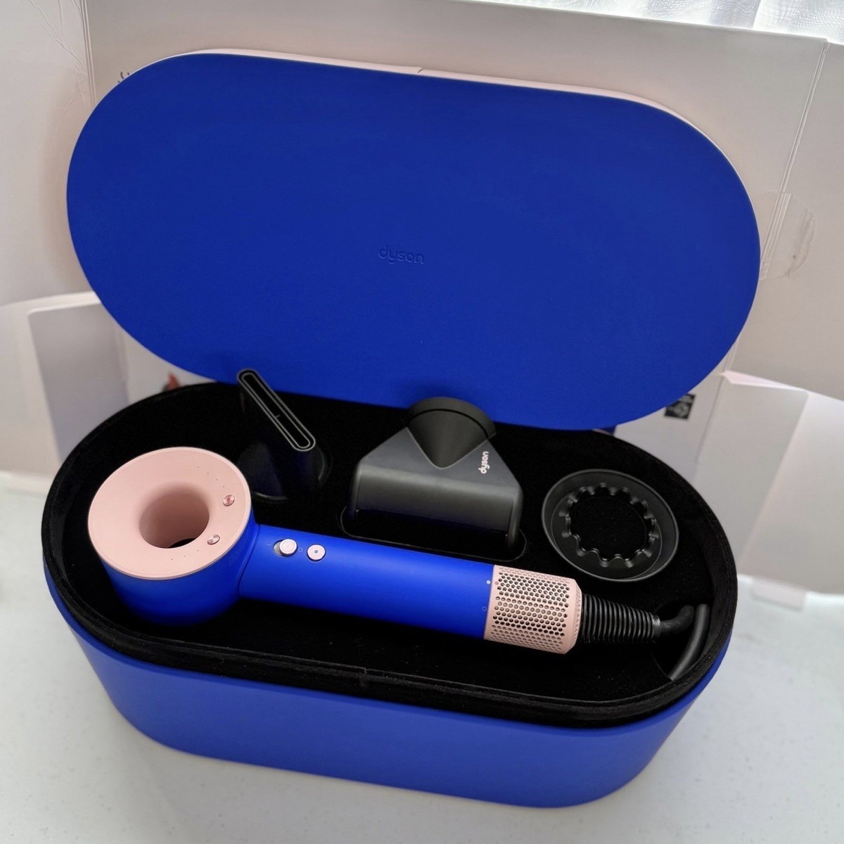 Dyson Supersonic Hair Dryer | With Case | Blue Blush | eBay