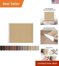 Leather Repair Patch Tape, Beige 17 x 61 Inches Self Adhesive Leather Repair ...