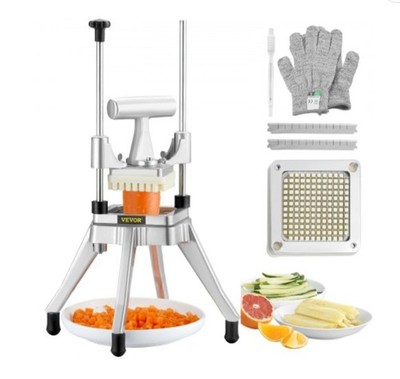 VEVOR Commercial Vegetable Fruit Chopper 1/4'' Blade Heavy Duty