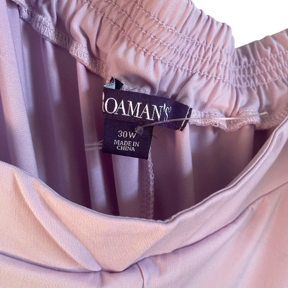 NWOT Roaman's Lilac Light Purple Sequin Three Piece Pant Suit Size 30W - Image 3 of 4