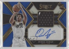 2022 Panini Select Rookie Jersey Blue Prizm 24/49 Ochai Agbaji #RJA-OCA Auto 3hd