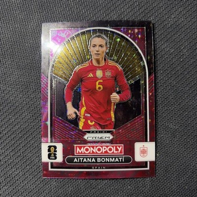2026 Panini Prizm Monopoly World Cup #99 Aitana Bonmati Pink Stars Sparkle SSP