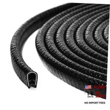 32Ft Car Door Edge Guards Universal Rubber Car Door Edge Protector 32 ft Black