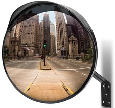 moveland 30 cm Acrylic Safety Mirror - Adjustable Convex Traffic Mirror - Wide
