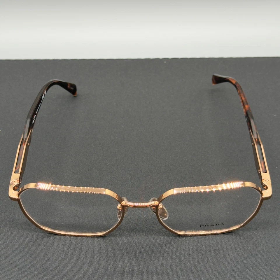 Prada Womens Eyeglasses Frames PR56Z 55 18 140 Rose Gold Tortoise - Image 3 of 4