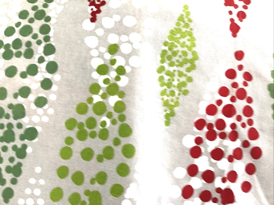 Colorful Christmas Polka Dot Patterned Fabric Holiday Red Green White BTY - Image 3 of 4