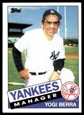 Yogi Berra 1985 Topps #155 New York Yankees MLB READ FREE SHIPPING AutographDen
