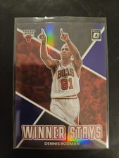 2022-23 Panini Donruss Optic Winner Stays Purple Prizm Dennis Rodman #9
