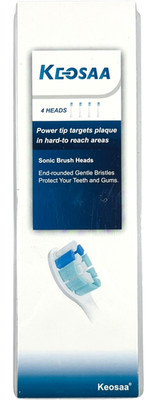 Keosaa Replacement Toothbrush Heads for Philips Sonicare - White - 4 Pack - NEW