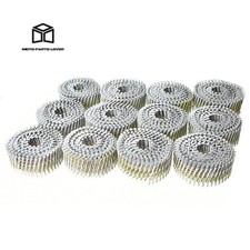 3600Pcs 1-1/2" x .092" Siding Nails Collated Wire Coil Full Round Head 15 Degree