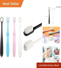 Assorted 4-Pack Nano Toothbrushes with 20,000 Ultra Soft Bristles for All Ages