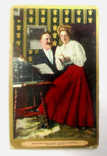 1910s prelinen romans pocztówka BIZNES WYMAGAJĄCY BLISKIEJ UWAGI wth Pozłacana