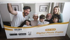 10.1" WiFi Digital Photo Frame HD Touchscreen 16GB Storage BRAND NEW App support