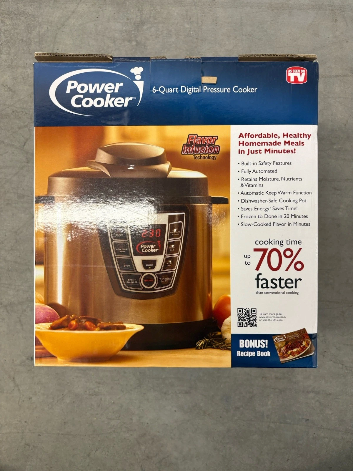 Power Cooker Electric Pressure Cooker 6 Quart