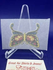 1973 Donruss Turned On Iron-Ons BUTTERFLY Iron On Transfer