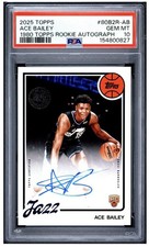 2025-26 Topps - 1980-81 Topps Basketball Rookie Autographs Ace Bailey #80B2R-AB