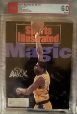 Magic Johnson Signed SI PSA Auto 10 1991 Sports Illustrated Los Angeles Lakers