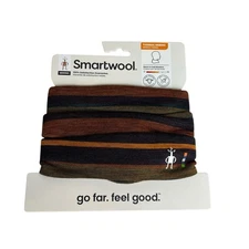 Smartwool NEW 100% Merino Wool Striped Neck Gaiter