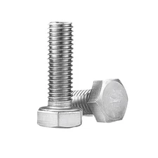 M6-0.75 Fine Thread Metric Hex Bolts 10 PCS 6x25mm 304 Stainless Steel