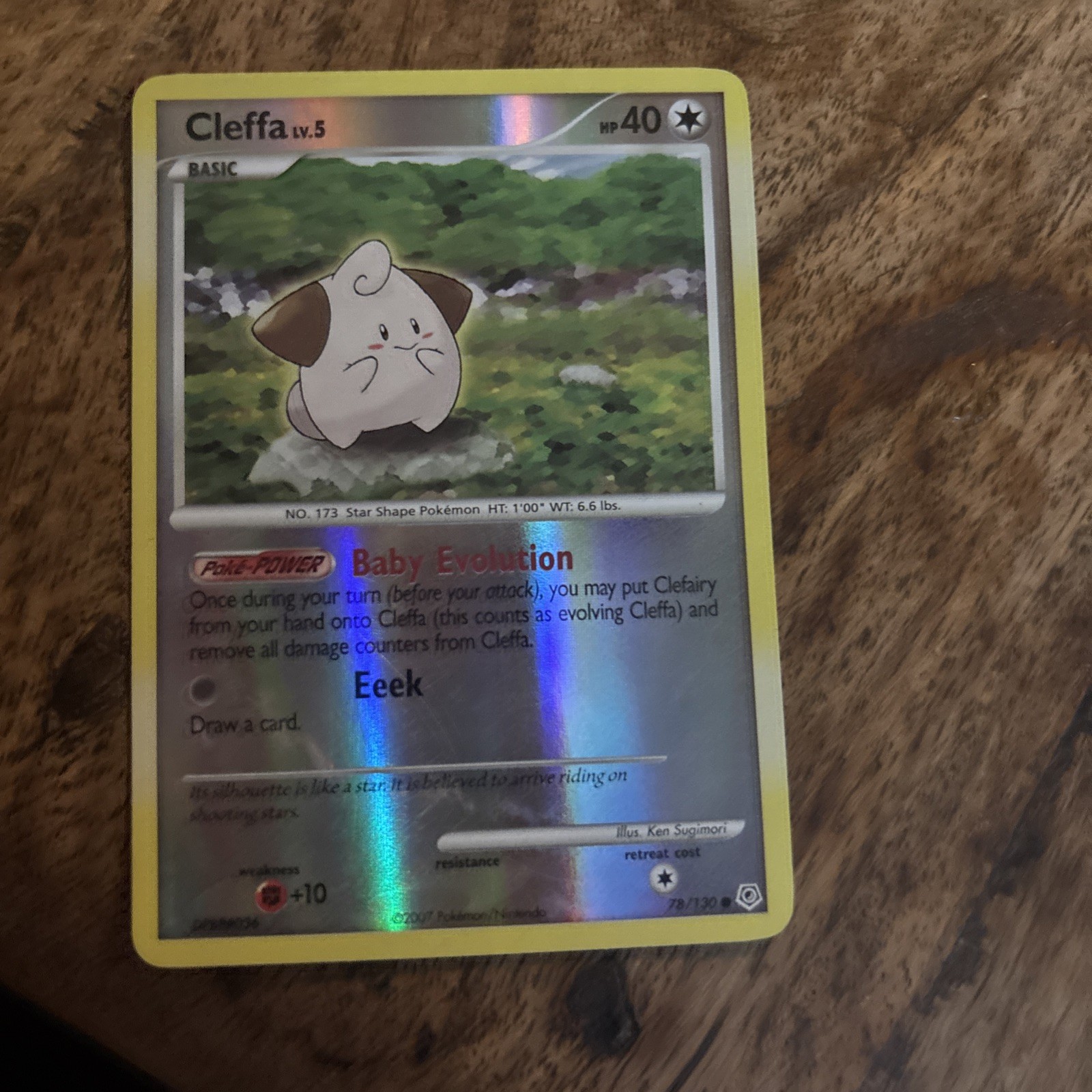 Pokemon Cleffa 78/130 Reverse Holo Diamond and Pearl Common