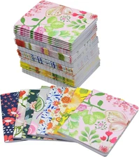 48pcs Mini Notepads Pocket Notebooks, Happy Journal Small Notebooks Bulk for Par