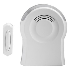 Kit de timbre de mesa inalámbrico a batería con luz estroboscópica LED y