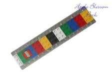 LEGO 6 in/15 cm SCHOOL RULER - Smooth Flexible Flat Plastic Child Measuring Tool