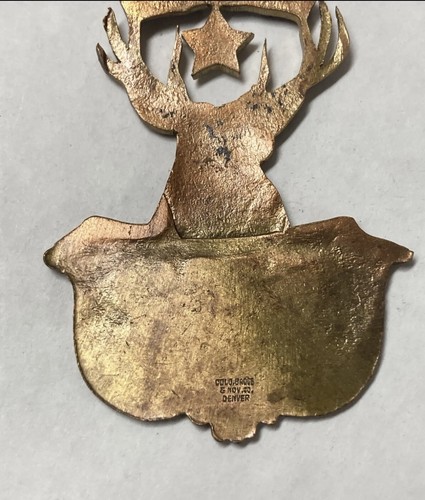 Elks Boulder Lodge No. 566 Macky Auditorium State University Medal Badge Pin - Photo 8/12