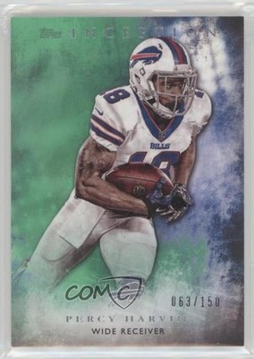 2015 Topps Inception Green 63/150 Percy Harvin #60 cs8