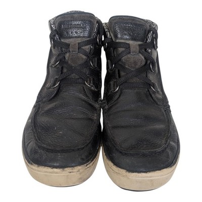 Merrell Rugged Black Leather Boots Herren UK 13 EU 49 Walking Hiking   