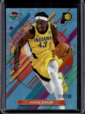 2025-26 Topps Finest Pascal Siakam Rare Sky Blue Refractor #/150 Pacers