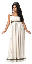 Plus-Size Olympic Goddess Costume for Women - Elegant Greek Mythology Outfit