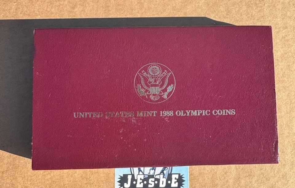 1988 OLYMPIC COINS U.S. Mint PROOF SET: $5 GOLD & $1 SILVER with Box & COA - Image 2 of 4
