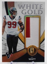 2019 Panini Gold Standard White Gold J.J. Watt WG-8 22/49 Patch