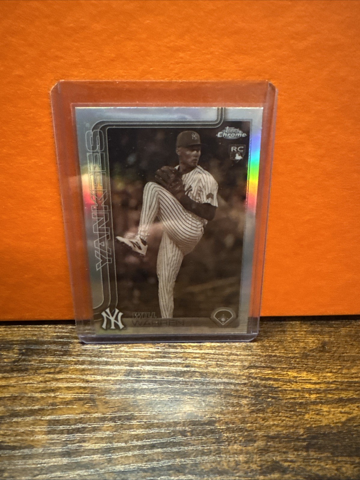 2025 Topps Chrome - Will Warren #81 Sepia Refractor (RC)