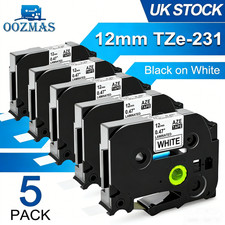 TZe-231 Compatible Label Tape for Brother P-Touch PT-H110 PT-E110  TZ231 12mm