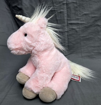 Douglas Pink Unicorn Plush LEXIE Soft Ice Pink Silver Glitter Horn Sparkle Mane