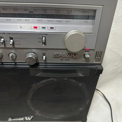 ES109 SHARP THE SEARCHER-W GF-909ジャンク SHARP GF-909 The SEARCHER-W (1981) Vintage Boombox Ghettoblaster