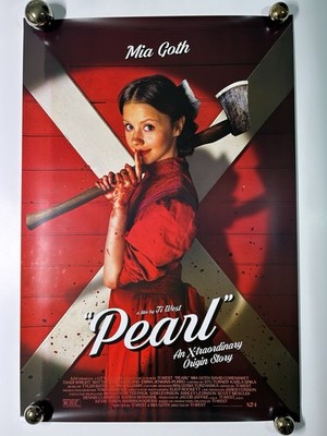 Original DS PEARL Mia Goth A24 27x40 2022 Poster READ DESCRIPTION! X MAXXXINE