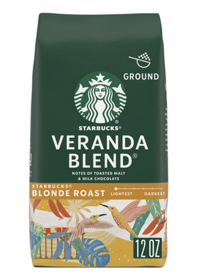 Starbucks Ground Coffee Blonde Roast Veranda Blend 12oz   Best By Date 29OCT2025
