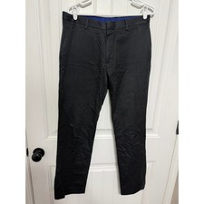 Banana Republic Chinos Mens 32x32 Non-Iron Tailored Slim Fit Navy Blue EUC