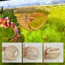 Floating Betta Cave & Shrimp Hideout Cave - Multi-Functional Aquarium Hammock