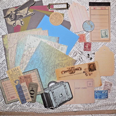 Card Making Kit ''Geography'' Great for Masculine & Multi-Occasion Cards Makes 5