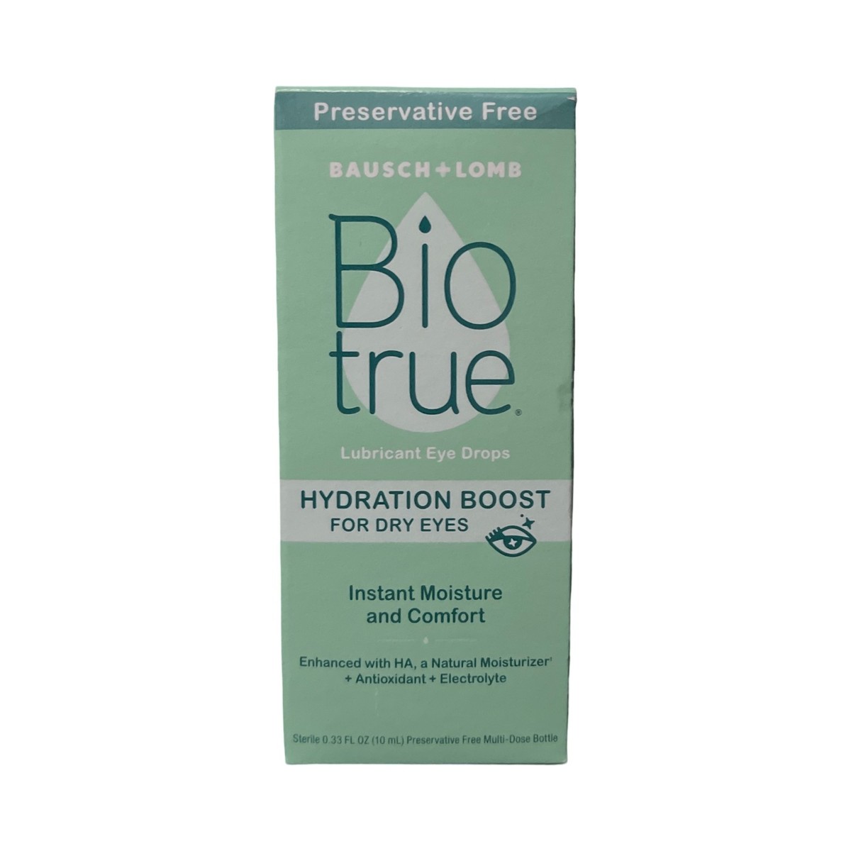 best water based natural lubricant Biotrue Lubricant Eye Drops Hydration Boost for Dry Eyes 0.33 fl oz, Exp  07/26