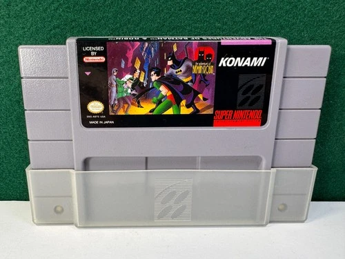 Adventures of Batman & Robin (Super Nintendo SNES, 1994) GREAT LABELS! w/Sleeve