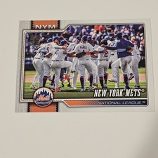 TOPPS 2023 SERIES 1 BASE SET #291 NEW YORK METS MLB BASEBALL CARD