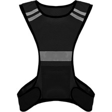 High Visibility Reflective Running Vest with Pocket Lightweight Safety Gear for