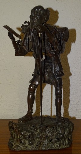 ancien bronze vieillard, cire