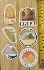 PYRAMIDS OF EGYPT SPHINX S94 EGYPTIAN KING TUT LOCATION STICKER LOT STICKERS