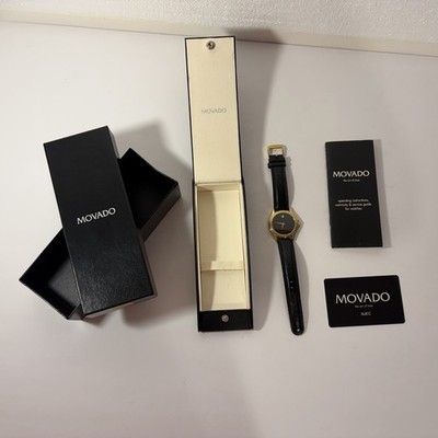 Movado Museum Classic Men's Vintage Watch Sapphire Crystal W/ ORIG Box & Papers